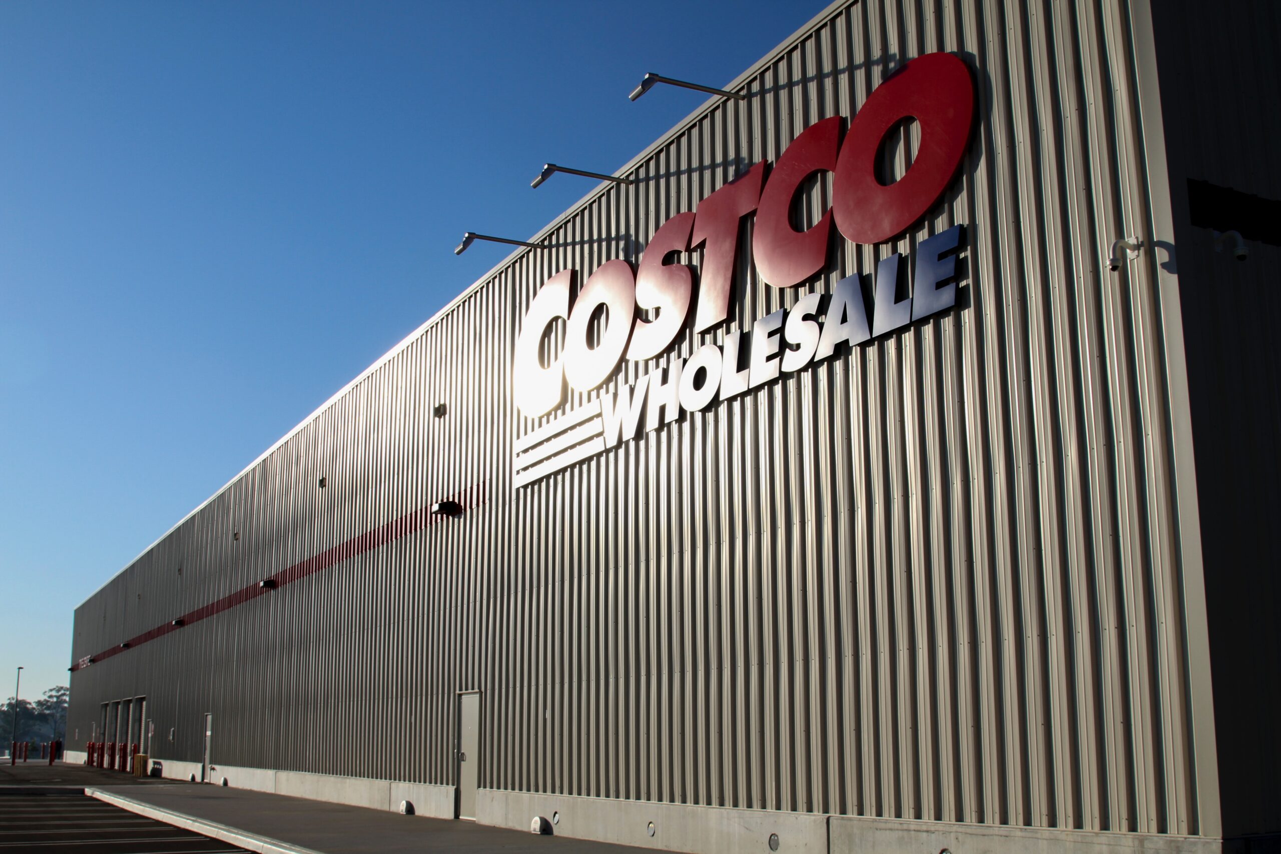 Exterior of a Costco Wholesale warehouse