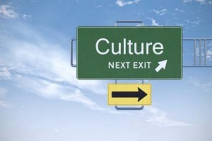 Culture road sign. High quality and resolution 3d image