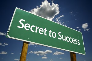 Secret to Success Road Sign