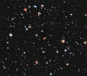Faraway galaxies Hubble XDF